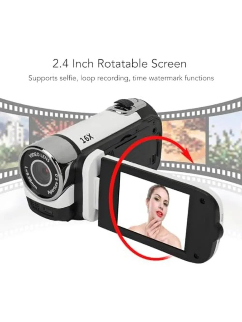 1080P Digital Camcorder with 16MP, 2.4